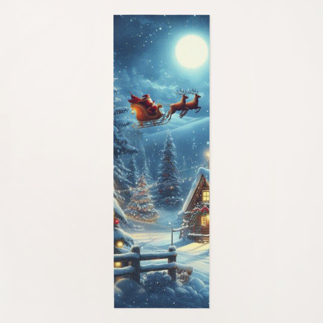 Winter/Santa/Weihnachten/Schnee Yogamatte (Vorderseite)