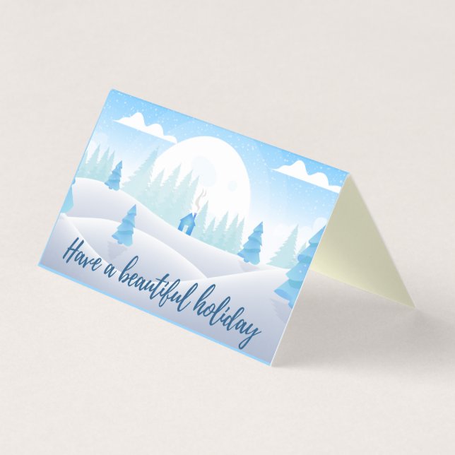 Winter Scene 25 Pack Holiday Cards (Vorderseite)