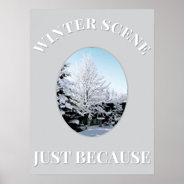 winter scene Poster (Devant)