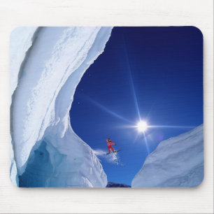 Winter Scene Snowboarder Mouse Pad Mousepad