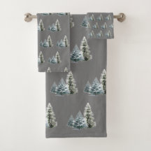 WINTER SCENERY BATH TOWEL SET
