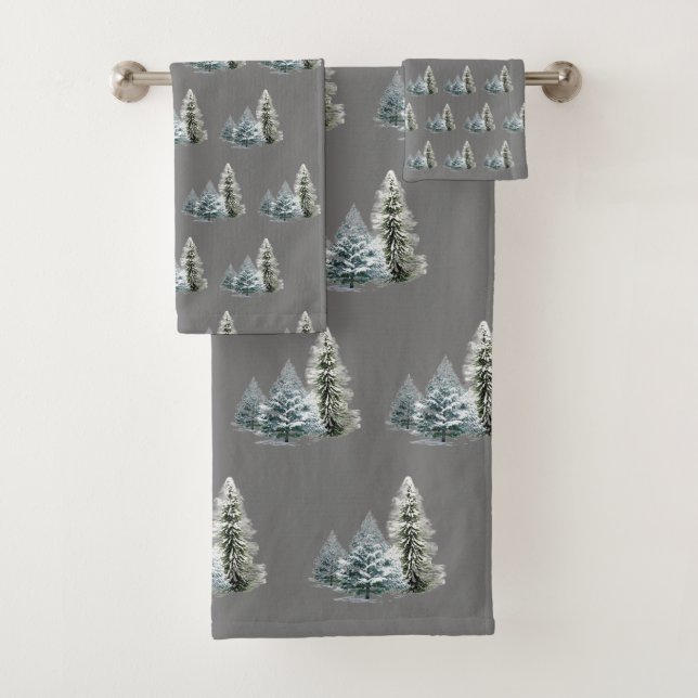 WINTER SCENERY BATH TOWEL SET (Insitu)