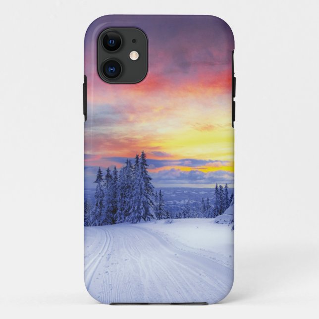 Winter scenery   Case-Mate iPhone hülle (Rückseite)