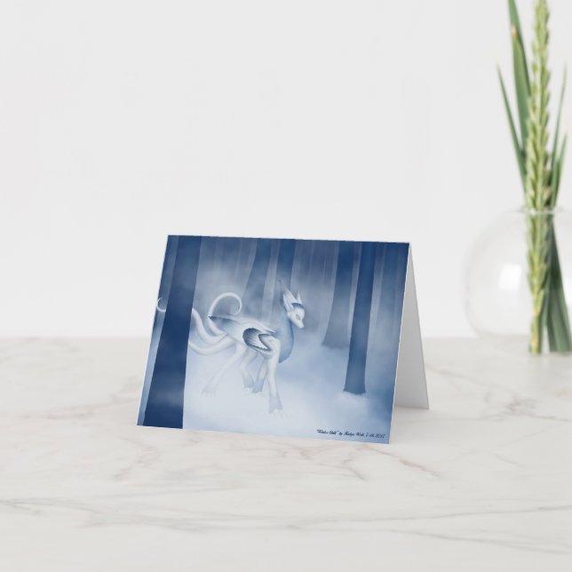 "Winter-Schauer" durch Kaiya quillt - leere Karte (Vorderseite)