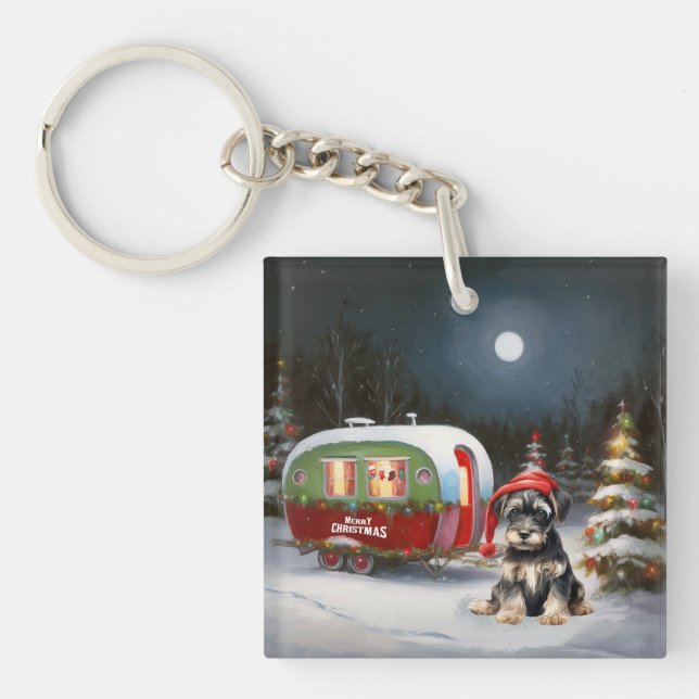 Winter Schnauzer Caravan Christmas Adventure (Devant)