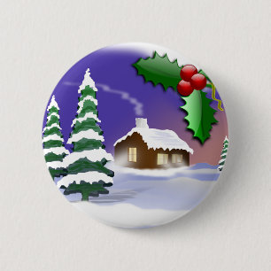 Winter-Schnee-Bäume-Heimat-Weihnachten-Frieden-Sch Button