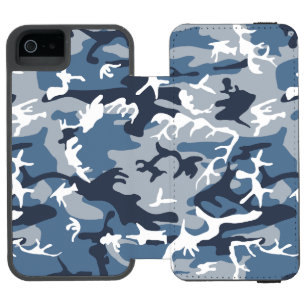 Winter-Schnee-Blau-Tarnmuster, Militär, Armee Incipio Watson™ iPhone 5 Geldbörsen Hülle