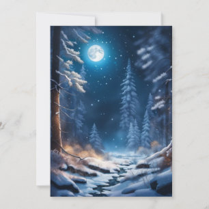 Winter-Schnee-Design Feiertagskarte