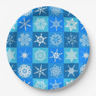 Winter-Schnee-Küchen-Papierteller Pappteller