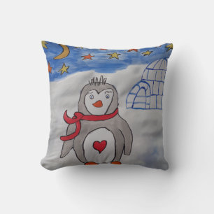 Winter-Schnee-Pinguin-Kissen Kissen