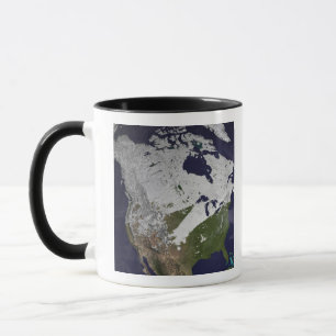 Winter-Schneedecke in der Nordhalbkugel Tasse