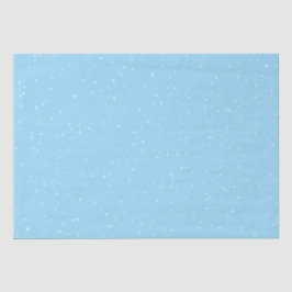 Winter-Schneeflocken auf blau Seidenpapier