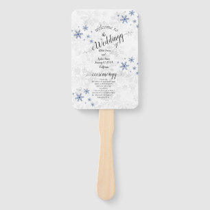 Winter-Schneeflocken-Hochzeit Fächer