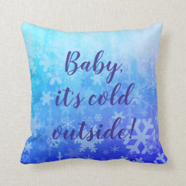 Winter-Schneeflocken Kissen