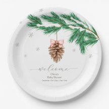 Winter-Schneeflocken-Tannenzapfen-Baby-Shower-Will