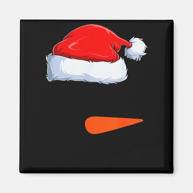 Winter-Schneemann-Gesichtskostüm Weihnachts-Schnee Magnet (Vorne)