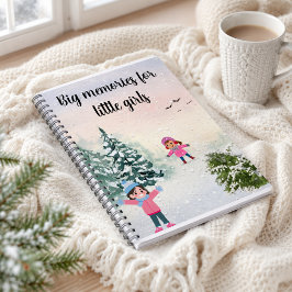 Winter-Schneetag-Notizbuch Notizblock