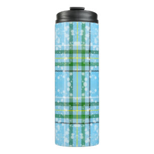 Winter-Schottenkaro-Design Thermosbecher