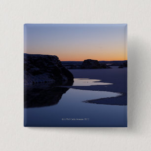 Winter, See Myvatn, Island Button