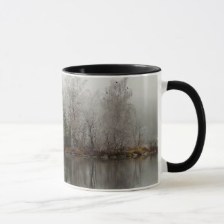 Winter See-und Baum-Szene von Österreich Tasse