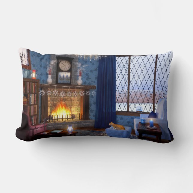 Winter Serenity Pillow Lendenkissen (Vorderseite)