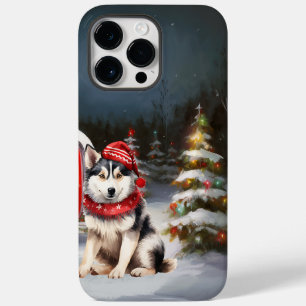 Winter Siberian Husky Caravan Weihnachtsabenteuer Case-Mate iPhone 14 Pro Max Hülle