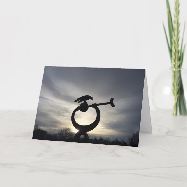 Winter Silhouette. Karte (Vorderseite)