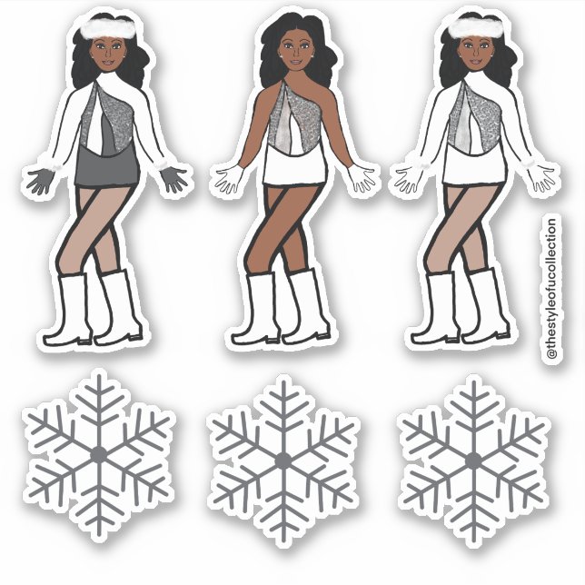 Winter Silver Dancer Stickers #1 Aufkleber (Vorderseite)