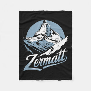Winter-Ski-Abenteuer, Zermatt Berg Ski-Spaß Fleecedecke