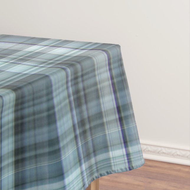 Winter Sky Blue Kariert Tischdecke (Beispiel)