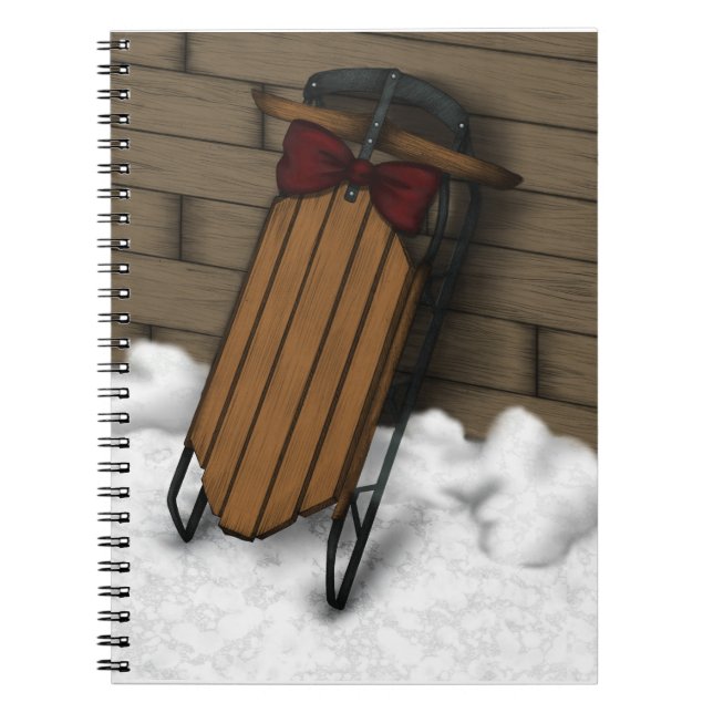 Winter Sled Notizblock (Vorderseite)