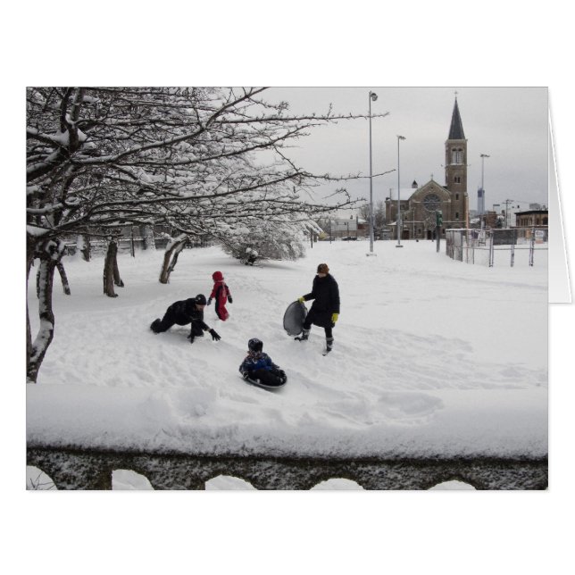 Winter Sledding Jersey City GROSS (Vorderseite (Horizontal))