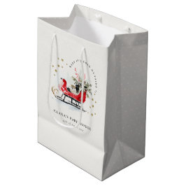 Winter Sleigh Its Cold Outside Neutral Baby Shower Mittlere Geschenktüte
