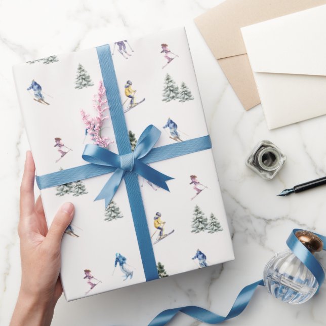 WINTER SLOPES Holiday Geschenkpapier (Schenken)