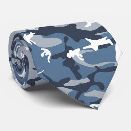 Winter Snow Blue Camouflage, Militär, Armee Krawatte