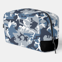 Winter Snow Blue Camouflage, Militär, Armee Waschbeutel