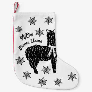 Winter Snow Drama Llama Kleiner Weihnachtsstrumpf