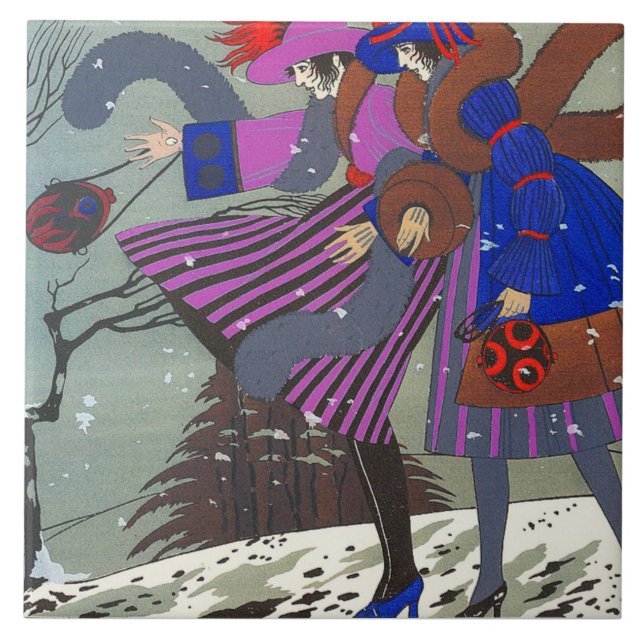 WINTER SNOW / FASHION COSTUME DESIGNER FLIESE (Vorderseite)