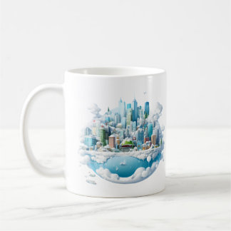 Winter Snow Globe City Kaffeetasse