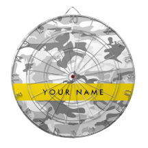 Winter Snow Gray Camouflage Ihr Name personalisier
