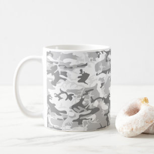 Winter Snow Gray Camouflage, Militär, Armee Kaffeetasse