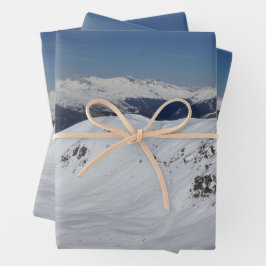 Winter Snow Mountains Fotowrapping Paper S Geschenkpapier Set