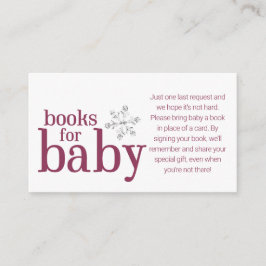 Winter Snowflake Books für Kinderkarte Begleitkarte