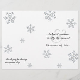 Winter-Snowflake-Hochzeitsprogramm