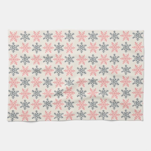 Winter Snowflake Kitchen Towels Geschirrtuch (Horizontal)