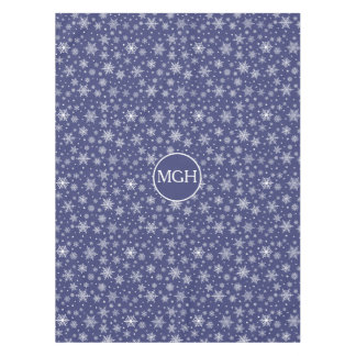 Winter Snowflake Monogram Tablecloth Tischdecke