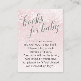 Winter Snowflake Pink Babydusche Buchungsanfrage Begleitkarte
