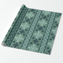 Winter Snowflakes Nordic Wrapping Paper
