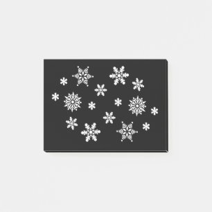WINTER SNOWFLAKES POST-IT KLEBEZETTEL