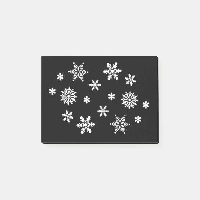 WINTER SNOWFLAKES POST-IT KLEBEZETTEL (Vorderseite)